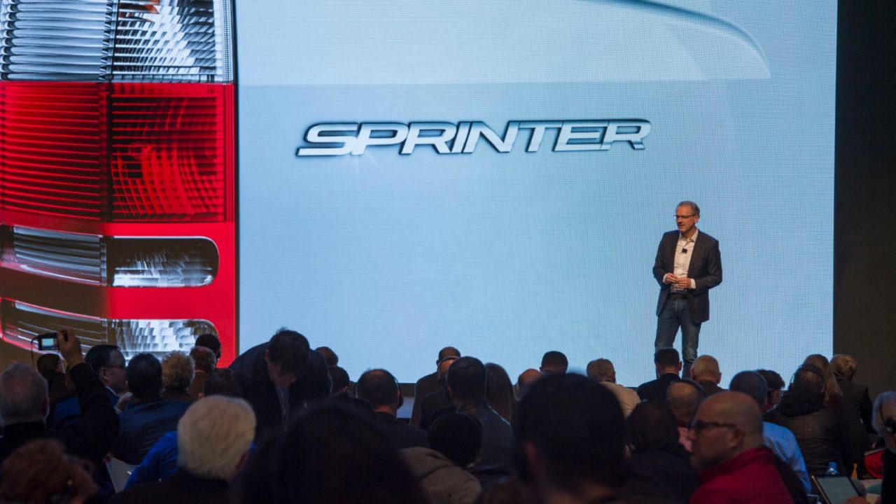 Sprinter Innovation Campus, Stuttgart 2017 Ð im Bild: Volker Mornhinweg, Leiter Mercedes-Benz Vans // Sprinter Innovation Campus, Stuttgart 2017 Ð in the picture: Volker Mornhinweg, Head of Mercedes-Benz Vans