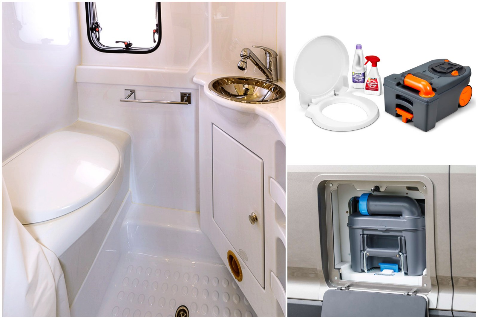 Toilettes sans produits chimiques pour vans et camping-cars