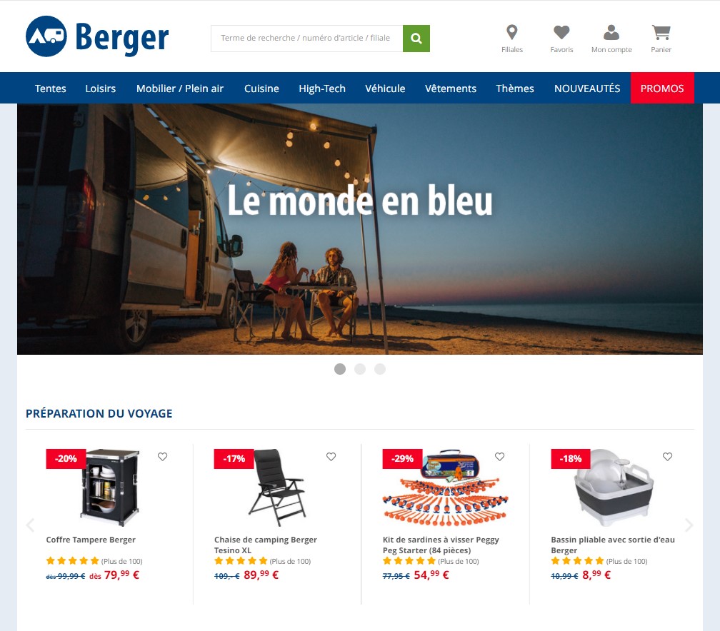 Spécialiste des accessoires de camping et loisirs - Berger Camping