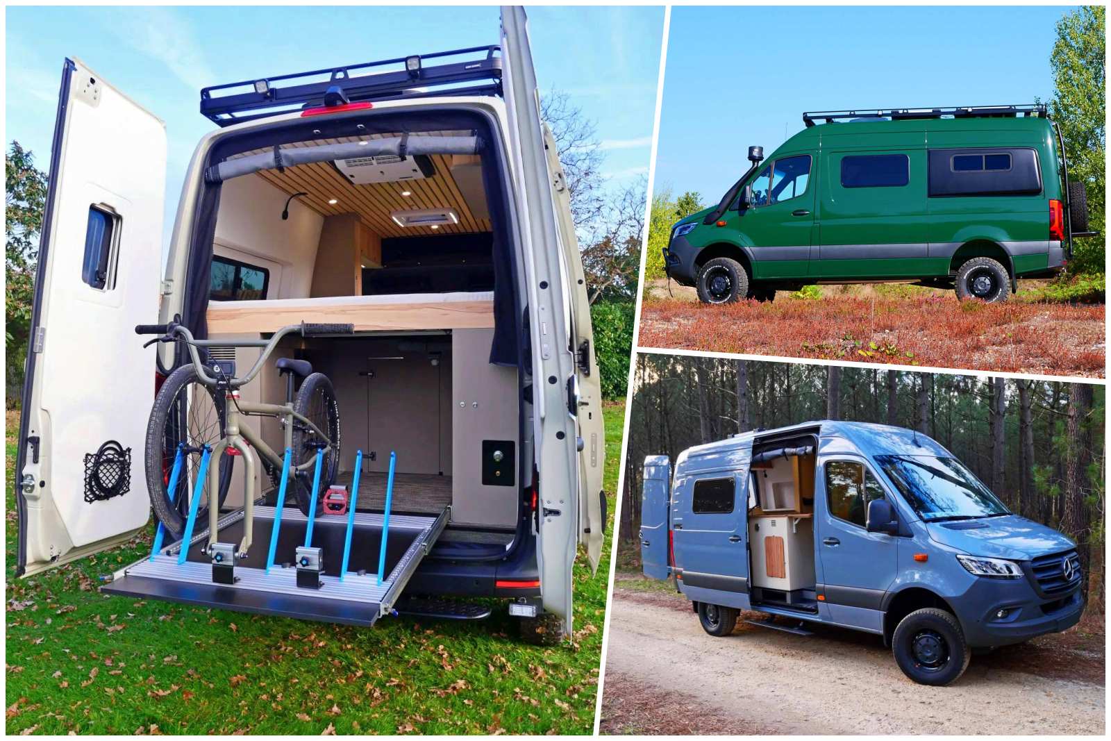 3 astucieux aménagements Sprinter 4x4 conçus sur mesure par Diligence