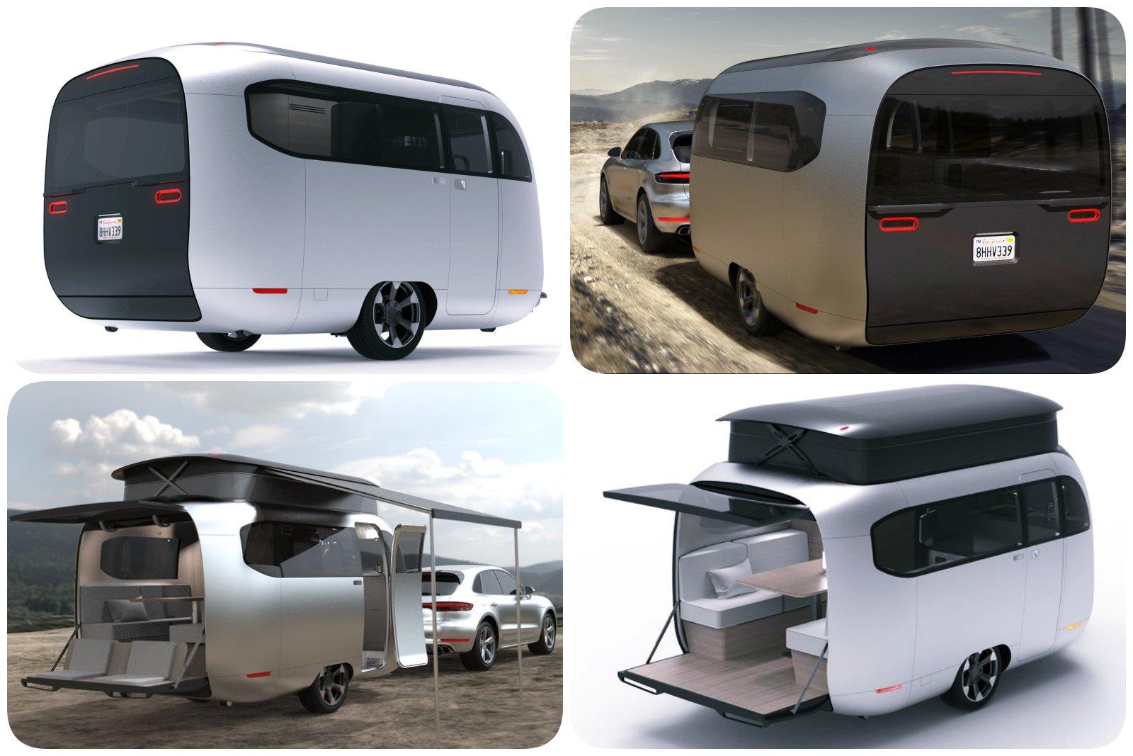 Airstream et Porsche présentent la caravane autonome du futur