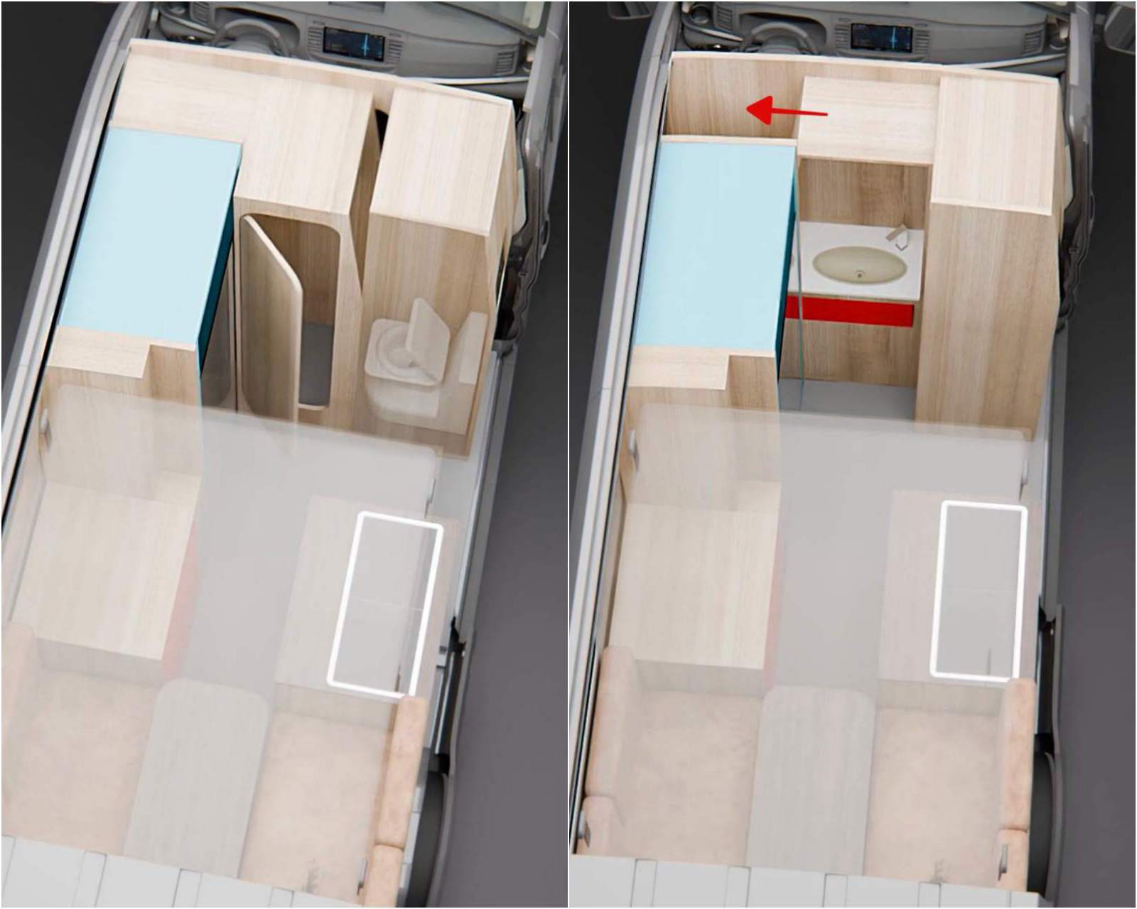 un concept d'aménagement pour camping-car