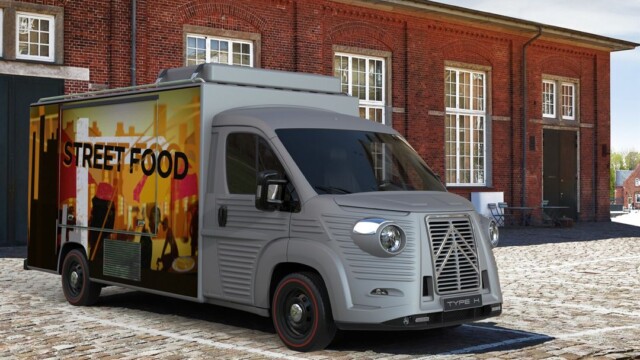 Avec une base Citroën Jumper, toutes les transformations Type H peuvent être envisagées, ici un autre Food Truck