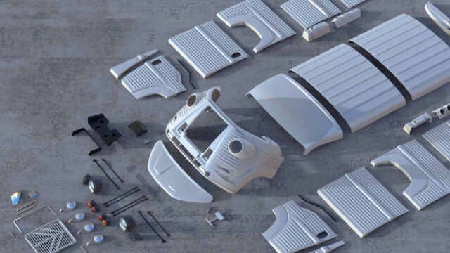 Le kit de transformation de l'extérieur d'un fourgon Citroën Jumper en Type H