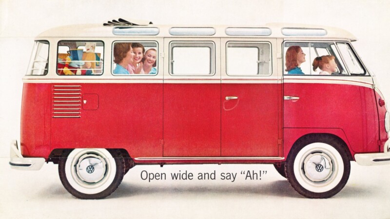 En 1961, la créativité et l’originalité des publicités Volkswagen sont déjà à l’œuvre : "Ouvrez grand et dites Ah"