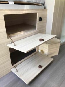 De nouveaux rangements s'invitent sous le couchage