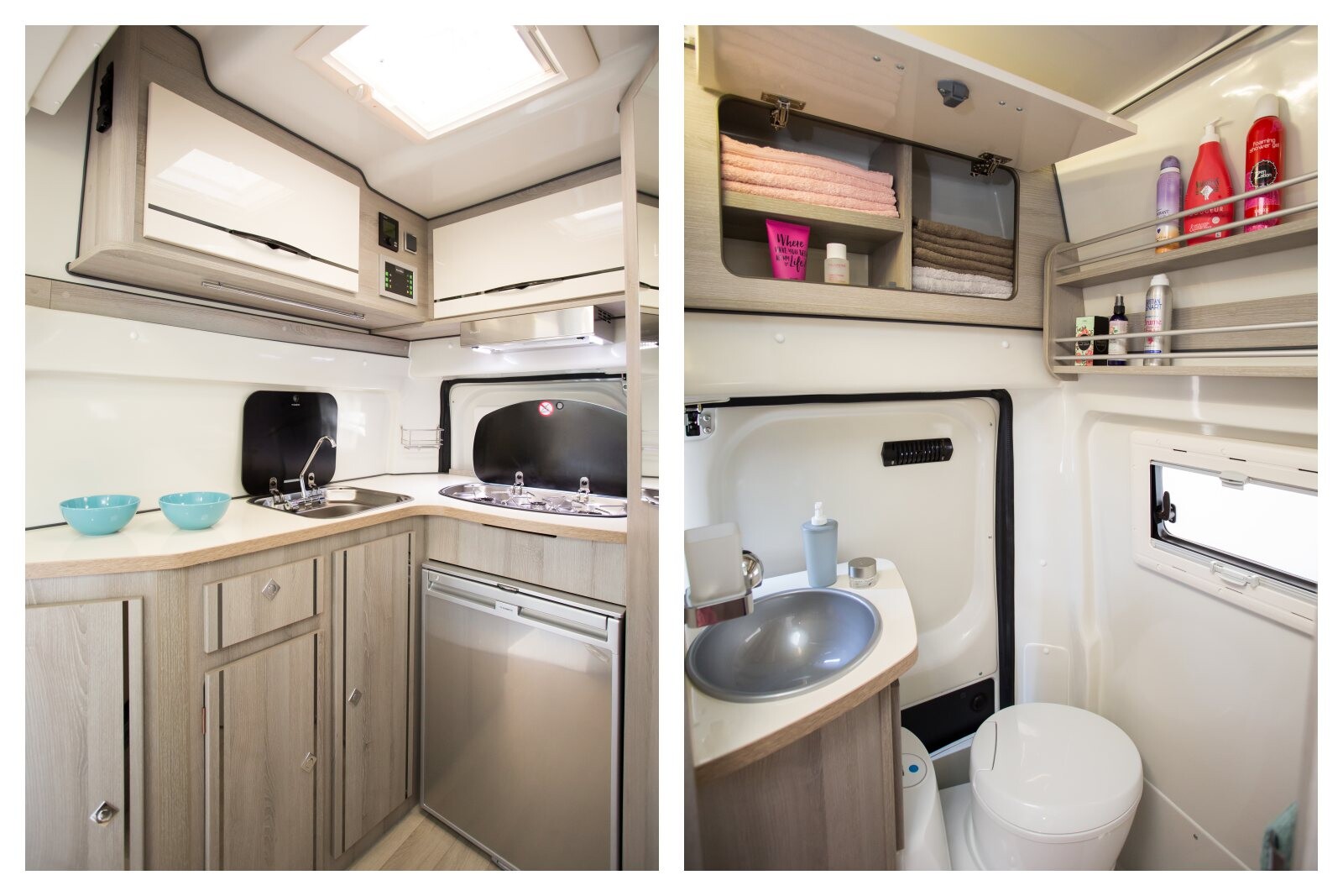 Le bloc cuisine complet et salle de bain polyvalente du Bel Horizon