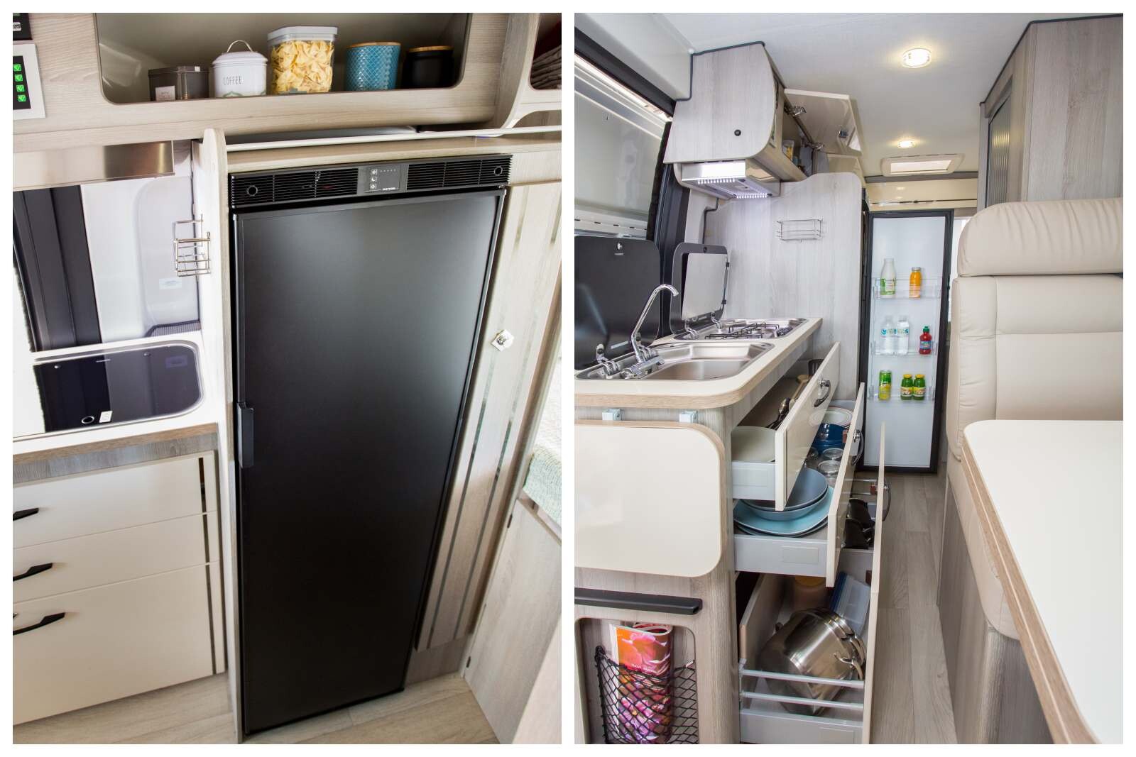 En 2019, le réfrigérateur gagne en volume : il passe d'un trimixte AES 134 L à un compression 150 L !