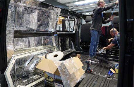 Tout l'intérieur est tapissé de film isolant.