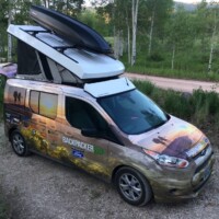 Ce modèle s'appuie sur le Transit Connect L2 (4,83m) version "Wagon".