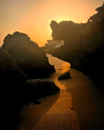 Crique sauvage sur l'île de Qeshm, accès off road uniquement !