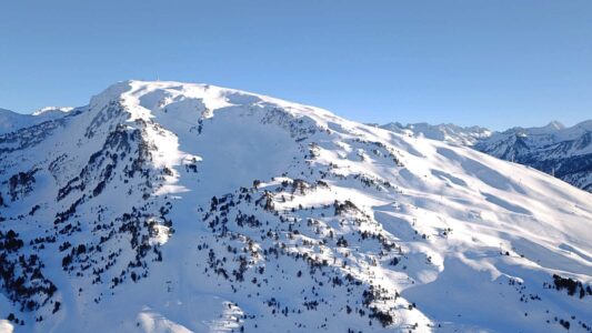 Baqueira, vue du ciel