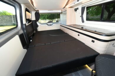 Le lit bas déployé (110 x 200 cm)