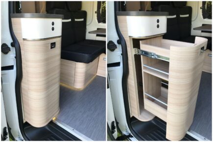 Le nouvelle façade latérale du meuble cuisine