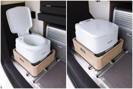 ...il renferme un WC "Porta Potti" (490 €)