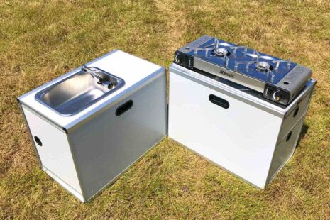 Les caissons sont facilement transportables et utilisables à l'extérieur du Vanster