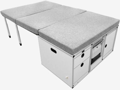 L'option Campbox couchette offre un deuxième couchage double en partie basse