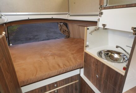 Couchage de 186 x 130 cm.