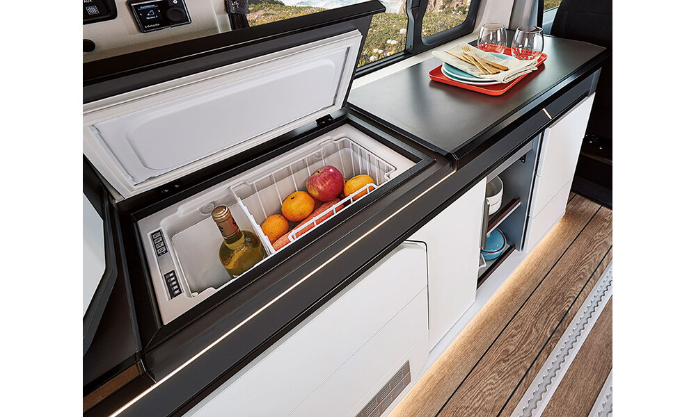 Rançon du design, le frigo du Cap Road est d'un volume légèrement inférieur à celui du Cap Coast.