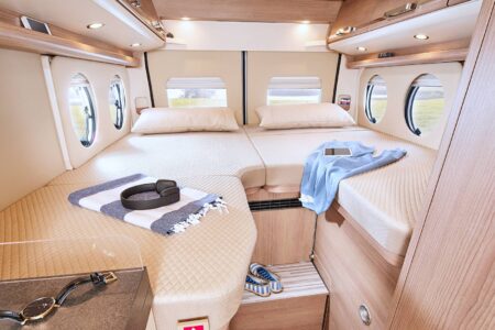 Les lits jumeaux du Malibu 640 LE K (6,36 m)