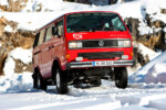 Ce magnifique exemplaire tout droit sorti de l'atelier de restauration spécialisé de Volkswagen montre ici toutes ses capacités dans la neige © Volkswagen