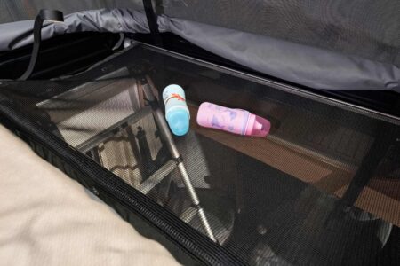 Un filet de protection permet de prévenir les chutes