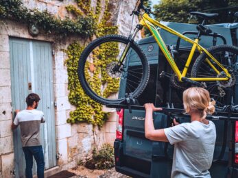 Le porte-vélo Thule est disponible en option