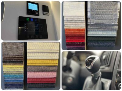 Type de chauffage, choix de tissus, boite auto, agencez votre La Strada selon vos goûts et vos couleurs !