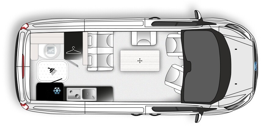 Westfalia KELSEY 2023 - Implantation jour