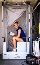 2 en 1, douche et WC, le module PlugVan se joue des contraintes de circuits d'eaux pérennes