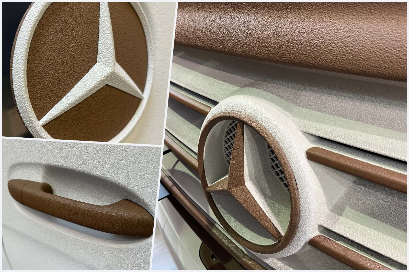 Maitrise parfaite, jusqu'au moindre détail de la peinture Raptor. Ce revêtement à base de résine polyuréthane est extrêmement résistant aux UV, aux chocs, et imperméable