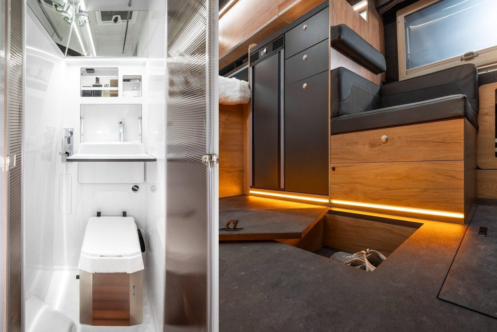 Le 2X bénéficie d'un double plancher et d'une hauteur intérieure de 1,95 m