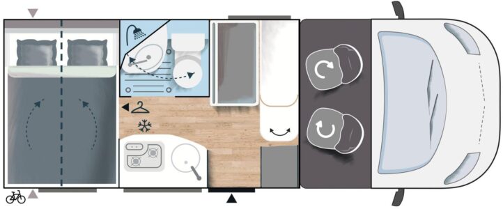 Challenger S194 – Lit transversal sur 5,99 m
