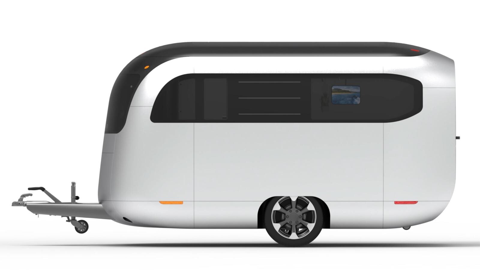 Prototype de caravane Airstream x Porsche