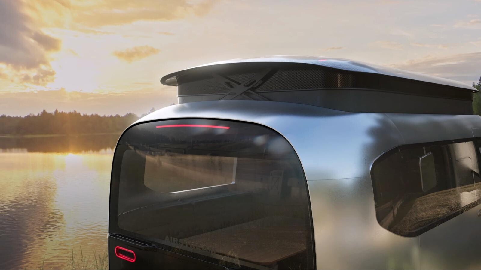 Prototype de caravane Airstream x Porsche