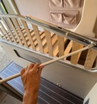 Installation du lit à la française à l'arrière