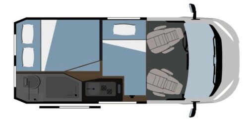 Rimor Horus 12 - Nuit : lit à la française