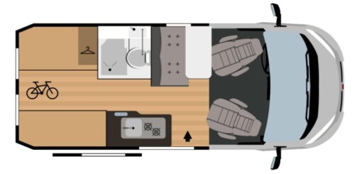 Rimor Horus 54 (5,41 m) sur Fiat Ducato 120 ch