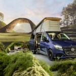 Le van aménagé Marco Polo n'échappe pas au restylage. Il est ici présenté en version AMG Line.