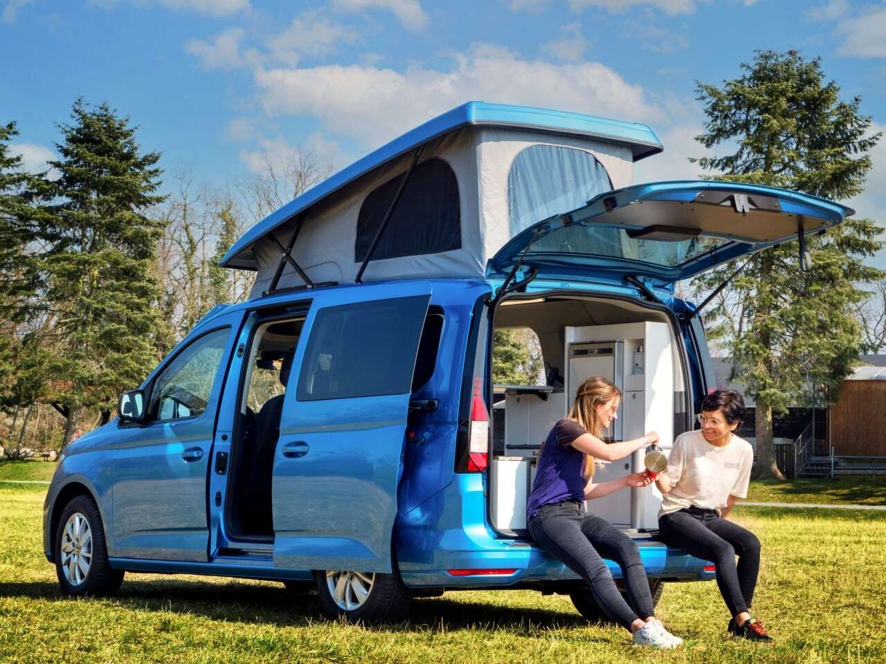 Reimo Caddy Camp 2, la version longue du VW Caddy affiche seulement 4,85 m