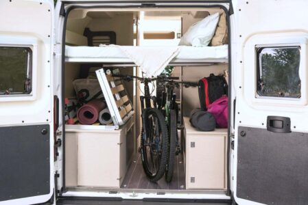 Exemple de rangement de la soute de l'Horus 45.