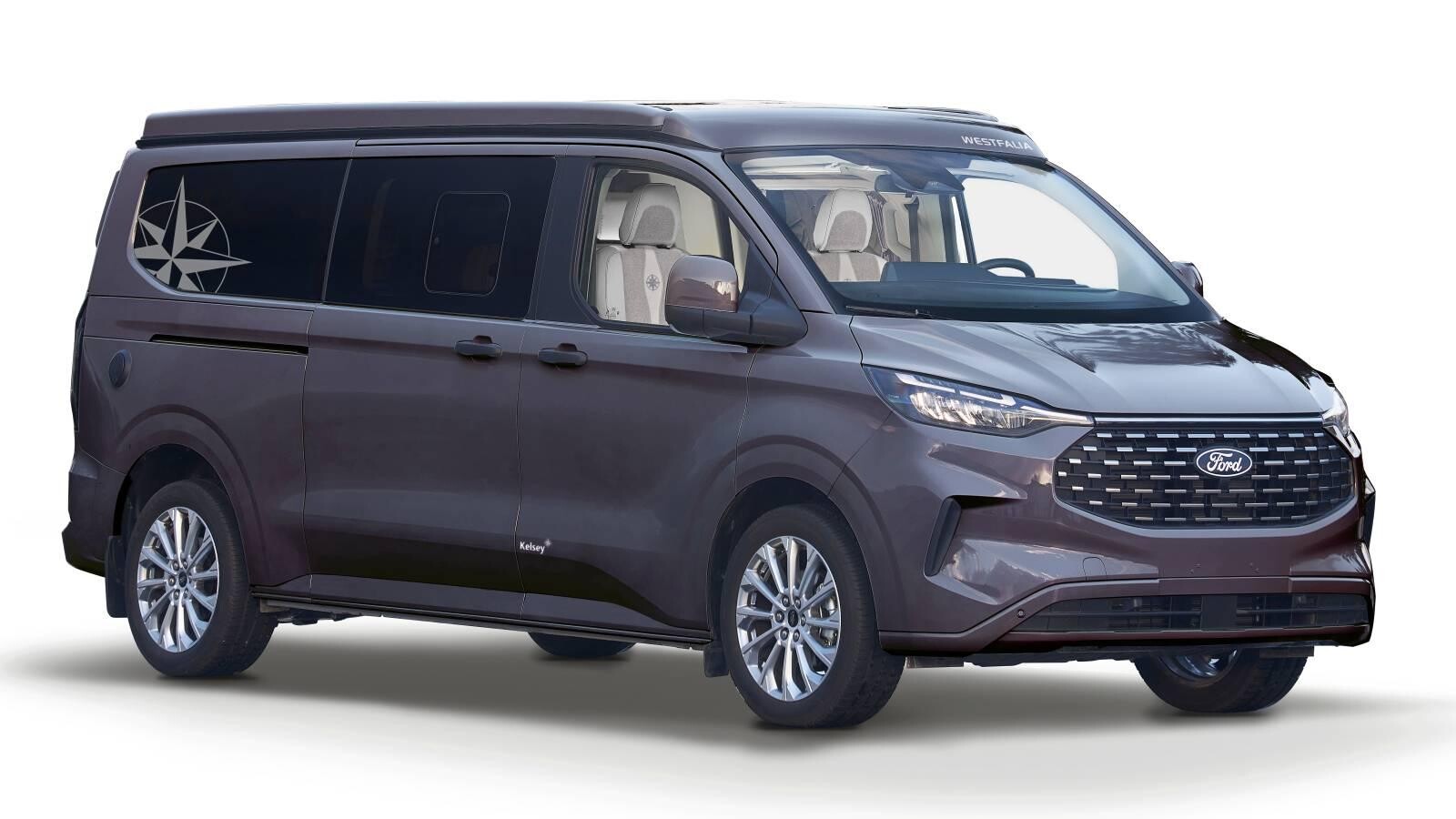 Esthétique automobile pour le nouveau Kelsey sur châssis Ford Custom dès 136 ch.