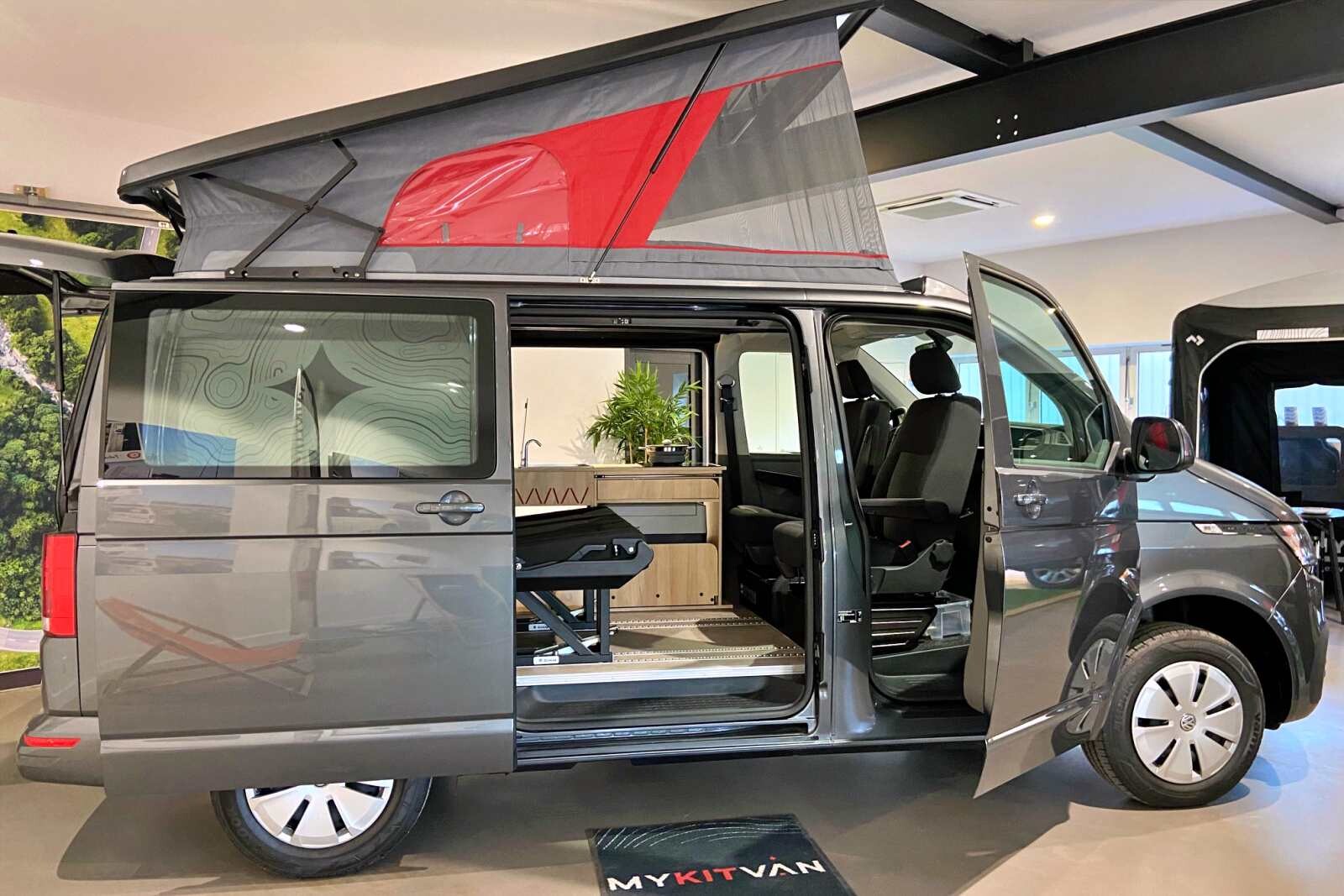 La double porte coulissante est de série.