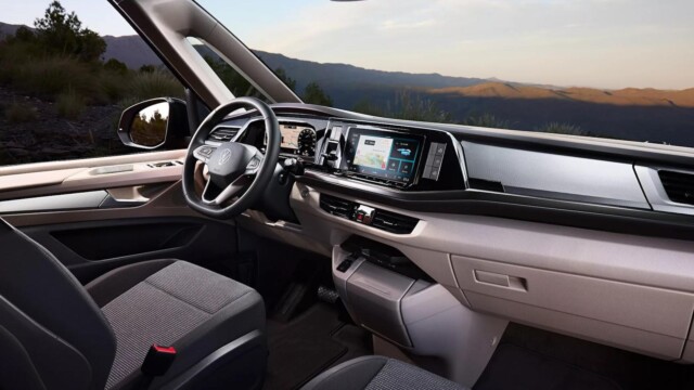 Le Multivan hérite de finitions semblables aux autres voitures de la marque.