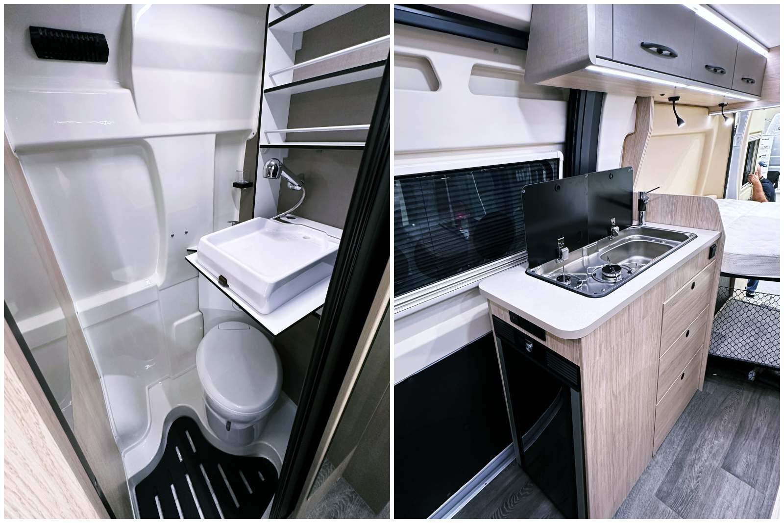 Randger R540 - Pour optimiser l'espace de la salle d'eau, le lavabo est rétractable.