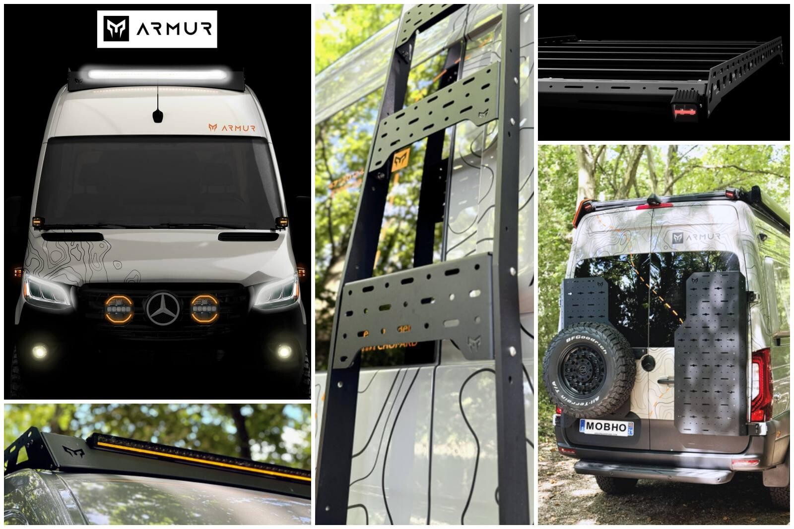 Plus de confusion, les accessoires Mobho, qui équipent de nombreux Sprinter d'autres aménageurs, porteront désormais le nom "Armur".