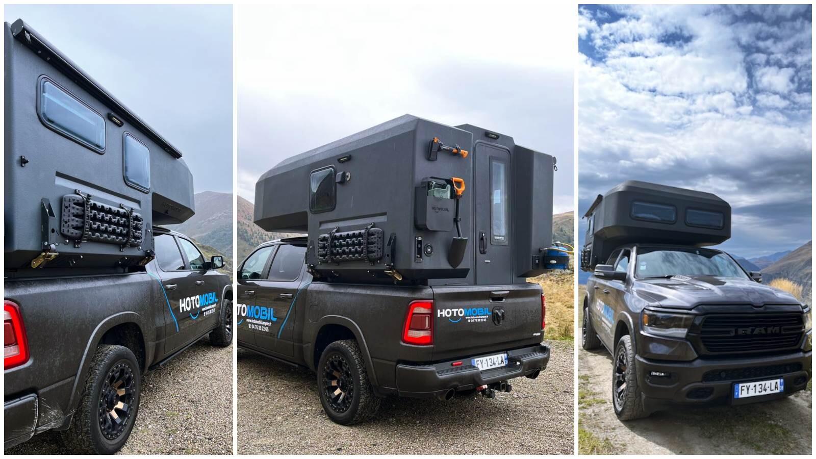 Le modèle Gladiator Light est compatible avec les Pick-up américains de type Dodge Ram, facile à poser sur la benne fermée la cellule ne condamne pas l’utilisation de l’attelage