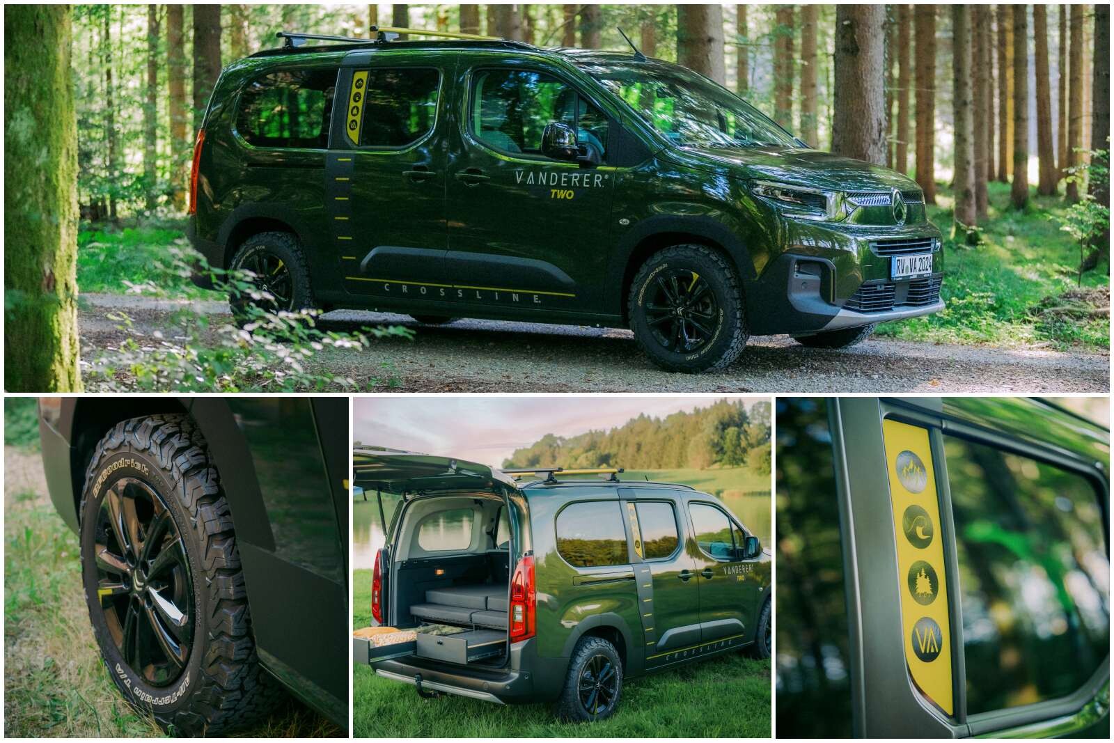 Pneus BFGoodrich, élargisseur de voie et stickage Outdoor, caractérisent la finition Crossline. © VANDERER GmbH, Simon Abele