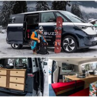 L'ID Buzz aménagé d'un kit Campervans Mont-Blanc. Crédit ? Katie Farr